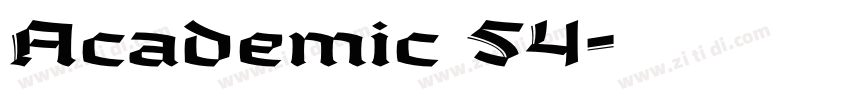 Academic 54字体转换